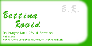 bettina rovid business card